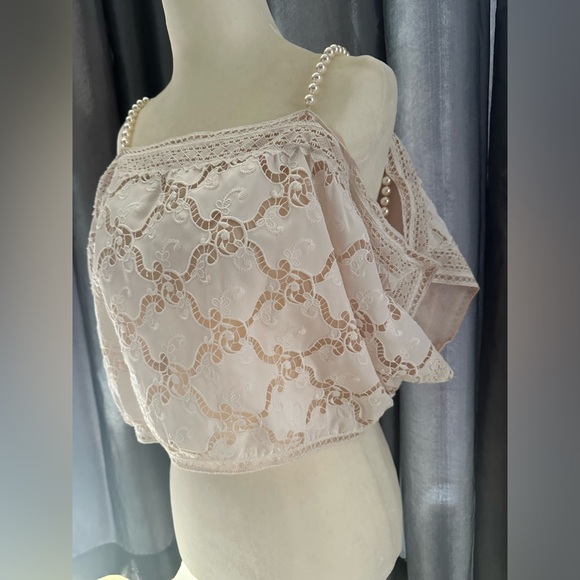 Chanel Eyelet Crop Top - Picture 3 of 6